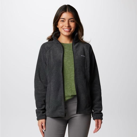 COLUMBIA Women's Benton Springs Full Zip Fleece Jacket MEDIUM CHARCOAL HEATHER - Picture 7 of 12